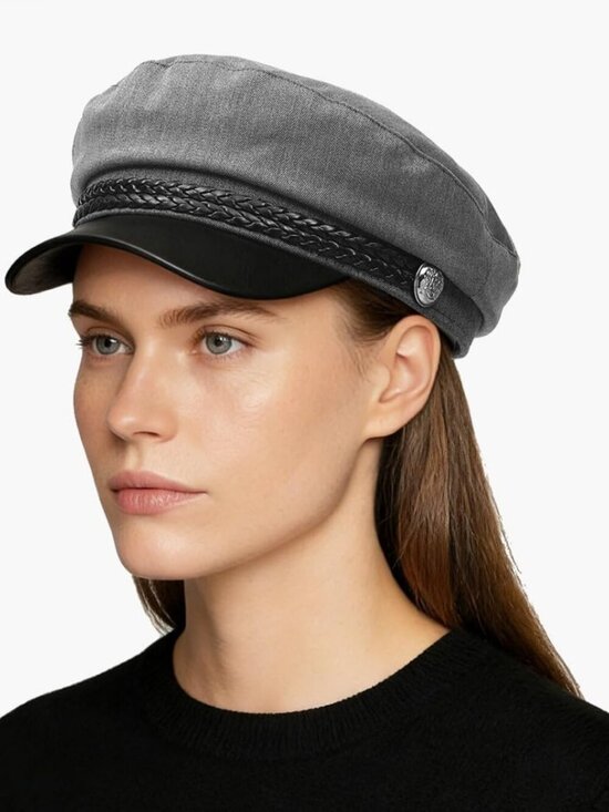 Women\'s Newsboy Cap Fiddler Caps Classic Beret Hat Fisherman Flat Hats Grey Newsboy Cap for Women Fiddler Cap Cabbie Hat Sailor  main image 4